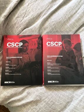 APICS CSCP 2023 Learning System Books - Red and Black Covers